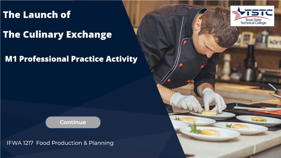 Preview of The Culinary Exchange Storyline activity